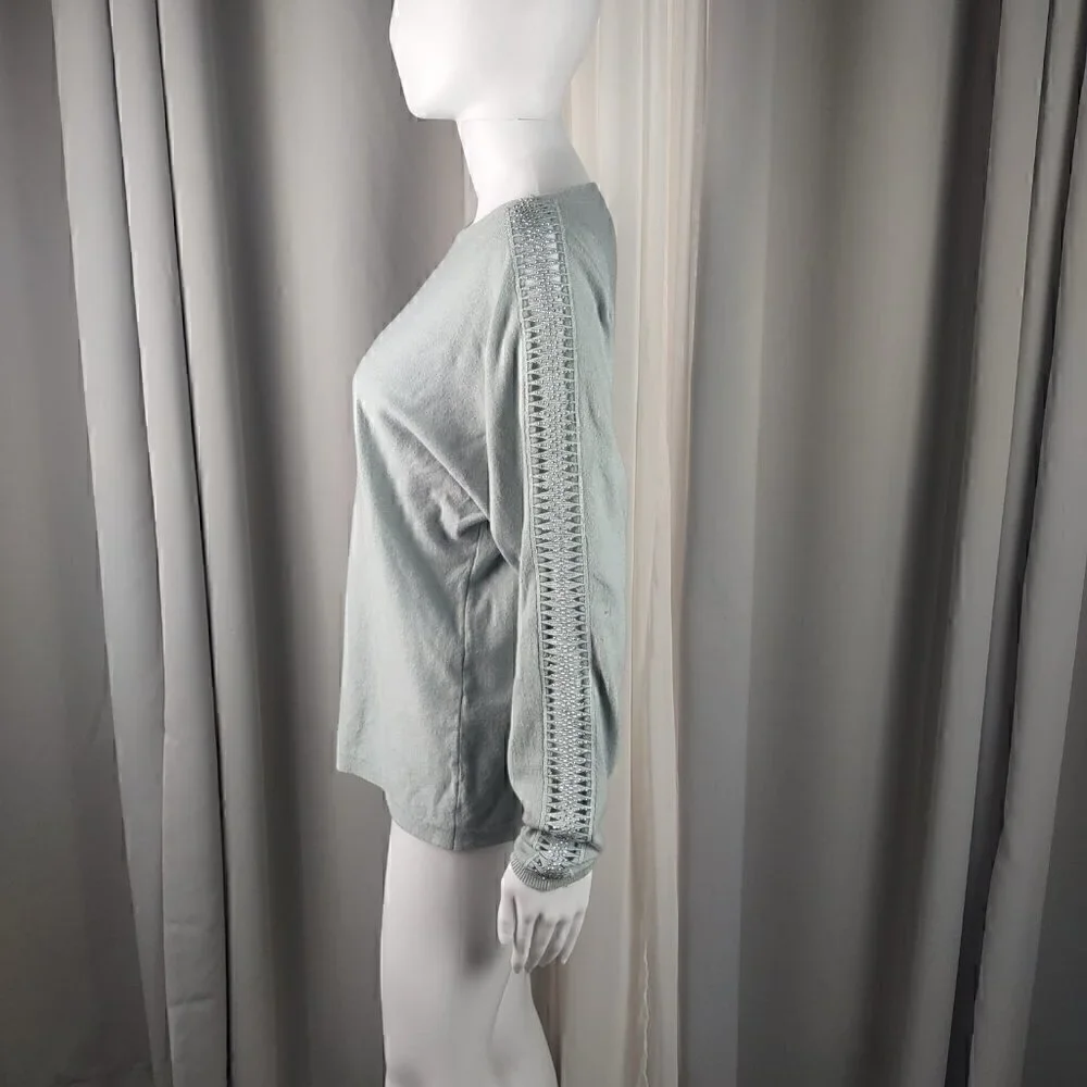 Vila Milano Teal Green Pullover Top. Size Medium - Picture 5 of 12
